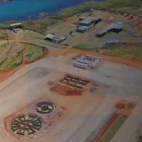 Aerial view of Geotechnical investigation site